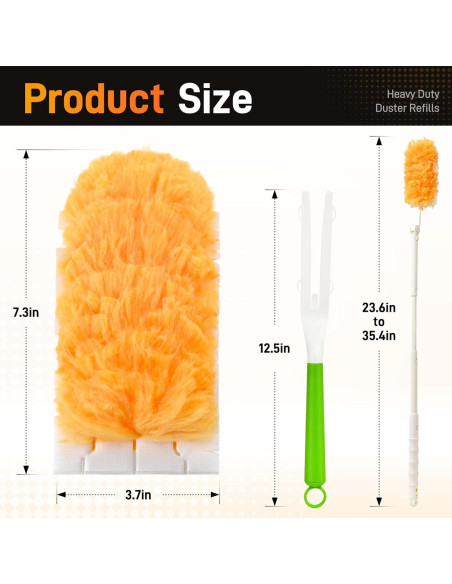 Recargas Plumero Bvhonwe 40 Paquetes Alta Dureza 360