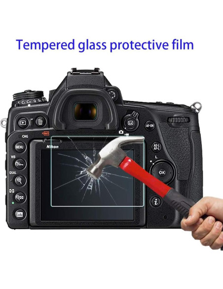 Protector de Pantalla para Cámara Nikon D750 D780 9H Vidrio Templado