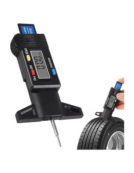 Calibrador de Profundidad de Banda de Neumático Digital AirheadStorm 0-25mm