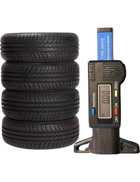 Calibrador de Profundidad de Banda de Neumático Digital AirheadStorm 0-25mm
