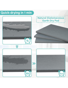 Caddy para Fregadero de Cocina OVICAR Negro - Secado Rápido 2