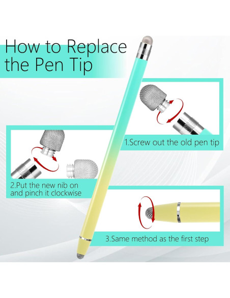 Juego de 6 Plumas Stylus IANFAN para Pantallas Táctiles