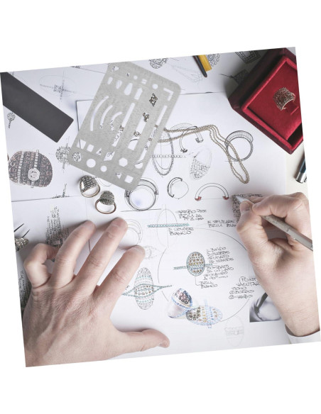 6 Piezas Escudo de Borrado Acero Inoxidable VILLFUL 9x5cm