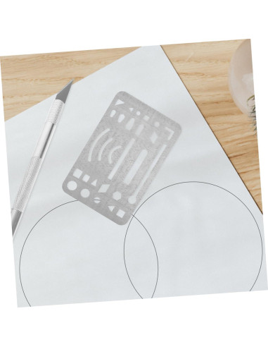 6 Piezas Escudo de Borrado Acero Inoxidable VILLFUL 9x5cm