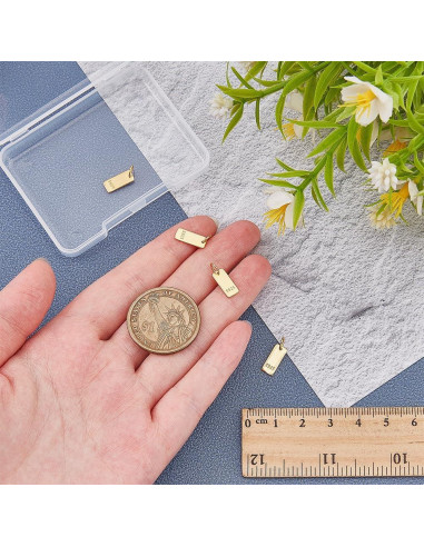 4PCS Encantos de Plata Esterlina 925 PH PandaHall 11.5x5mm