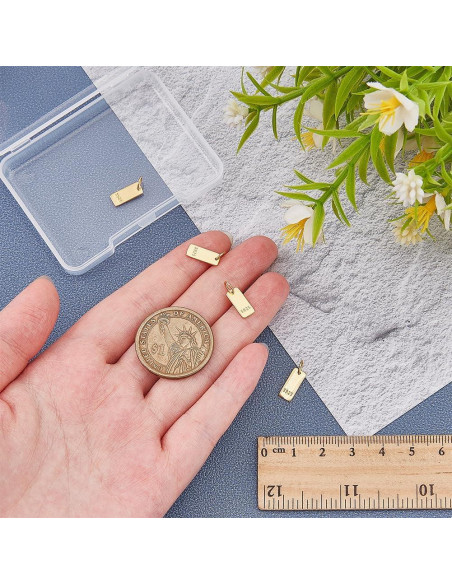 4PCS Encantos de Plata Esterlina 925 PH PandaHall 11.5x5mm