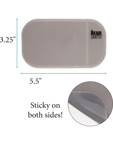 Alfombrilla Adhesiva The Beadsmith 13.97x8.26cm Gris Antideslizante