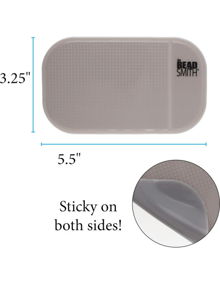 Alfombrilla Adhesiva The Beadsmith 13.97x8.26cm Gris Antideslizante