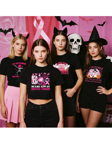 Calcomanías de Transferencia de Calor ANTING - 12 Piezas Rosa Halloween