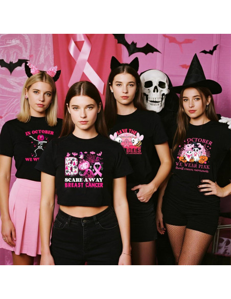 Calcomanías de Transferencia de Calor ANTING - 12 Piezas Rosa Halloween