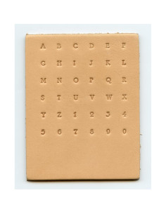 Juego de Sellos de Alfabeto y Números Realeather T8132 0.32 cm 2