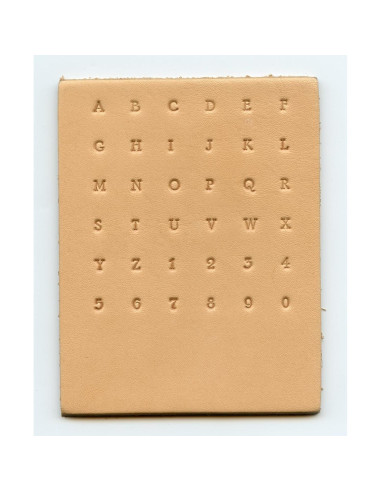 Juego de Sellos de Alfabeto y Números Realeather T8132 0.32 cm