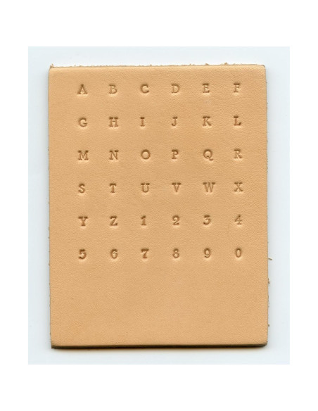 Juego de Sellos de Alfabeto y Números Realeather T8132 0.32 cm