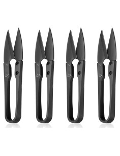 Set de 4 Mini Tijeras de Poda HJZHII - Acero Inoxidable 10.5cm