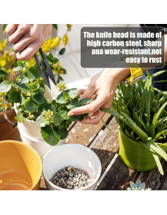 Set de 4 Mini Tijeras de Poda HJZHII - Acero Inoxidable 10.5cm 2