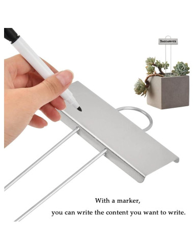 25 Etiquetas de Metal para Plantas BUYGOO, 8.9x3.6cm