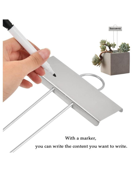 25 Etiquetas de Metal para Plantas BUYGOO, 8.9x3.6cm