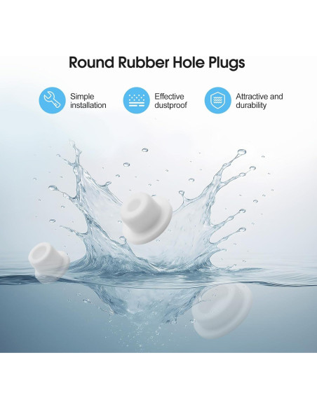 Tapones de Silicona DIFENLUN 24 Piezas para Baño 12-23mm