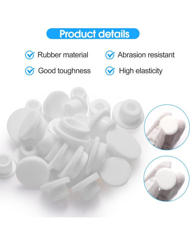 Tapones de Silicona DIFENLUN 24 Piezas para Baño 12-23mm