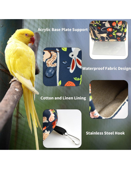 Cama Nido Caliente para Loro ShuRung Tamaño S 22.1x12.4cm