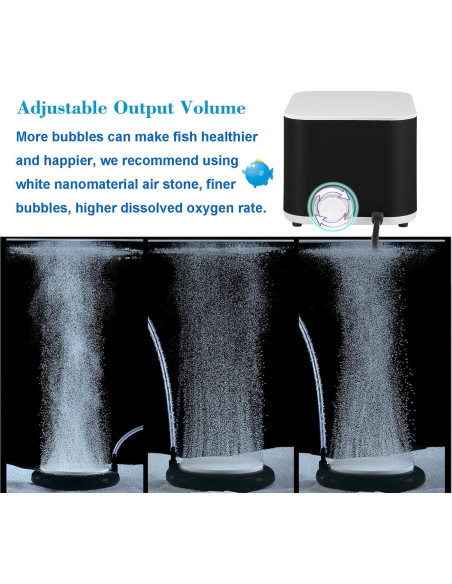 Bomba de Aire para Acuario Carefree Fish 5W 1135L Silenciosa