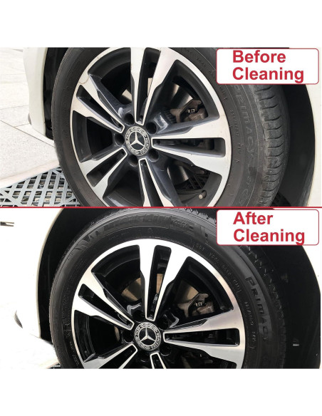 Juego de Cepillos de Limpieza para Ruedas Latamil 9 Piezas