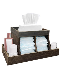 Organizador de Pañales YEXEXINM de Madera 5 Compartimentos