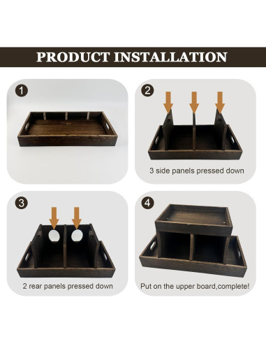 Organizador de Pañales YEXEXINM de Madera 5 Compartimentos