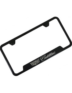 Marco de Placa de Licencia Au-Tomotive Gold Cadillac Negro 2