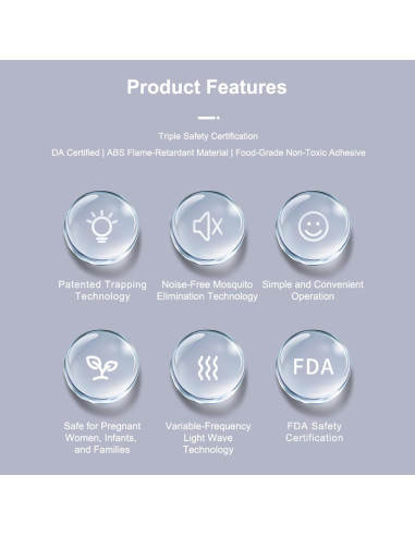Trampa de Insectos Voladores Imio T10 con Luz UV y 3 Recargas