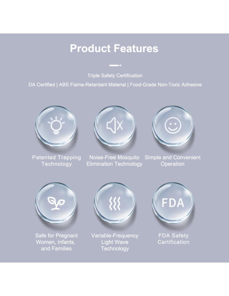 Trampa de Insectos Voladores Imio T10 con Luz UV y 3 Recargas