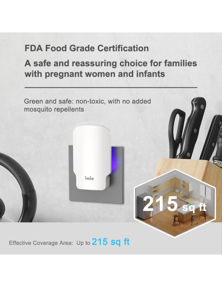 Trampa de Insectos Voladores Imio T10 con Luz UV y 3 Recargas