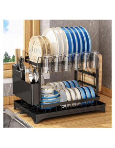 Escurridor de Platos Barphygo de Acero Inoxidable 2 Niveles