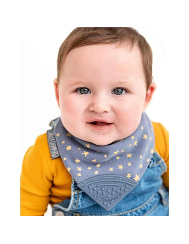 Babero de Dentición Neckerchew Cheeky Chompers 2 en 1