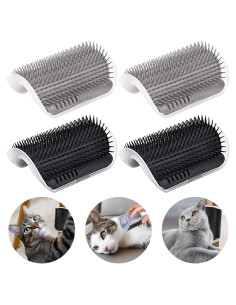 Arco de Autocuidado para Gatos Milky House 4PCS Cepillos Suaves