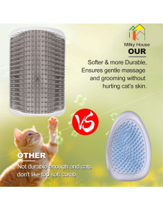 Arco de Autocuidado para Gatos Milky House 4PCS Cepillos Suaves 2