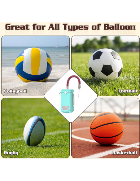 Bomba de Globo Eléctrica AXHJ 2 en 1 para Globos y Pelotas