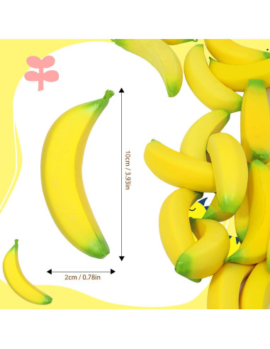 20 Juguetes Antiestrés Banana Lohoee - Alivio para Niños y Adultos