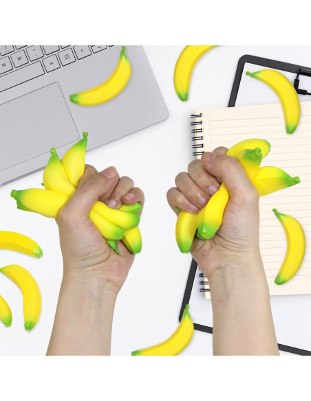 20 Juguetes Antiestrés Banana Lohoee - Alivio para Niños y Adultos