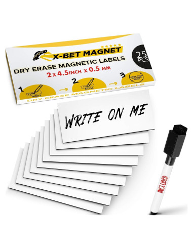 Etiquetas Magnéticas Borrado en Seco X-bet MAGNET 25 Pcs