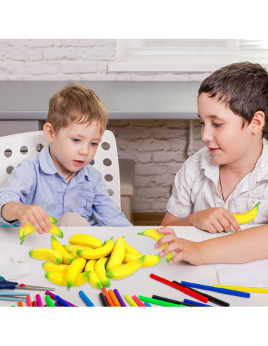 20 Juguetes Antiestrés Banana Lohoee - Alivio para Niños y Adultos