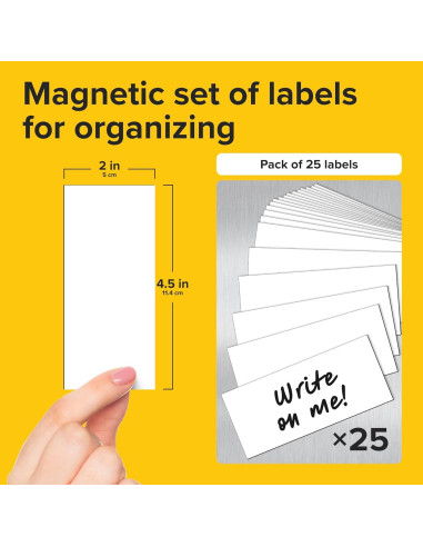 Etiquetas Magnéticas Borrado en Seco X-bet MAGNET 25 Pcs