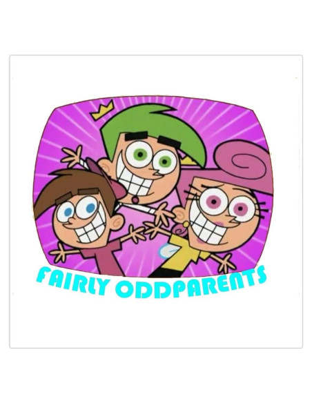 Pegatina para Parachoques Leyland Designs Los Padrinos Mágicos 5"