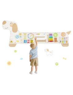 Panel Sensorial de Pared PIIKAGO para Niños 1-6 Años 152x59cm
