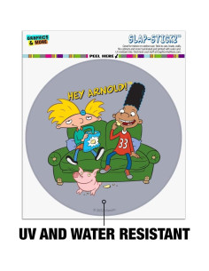 Etiqueta de Parachoques Hey Arnold! Graphics & More 14cm 2