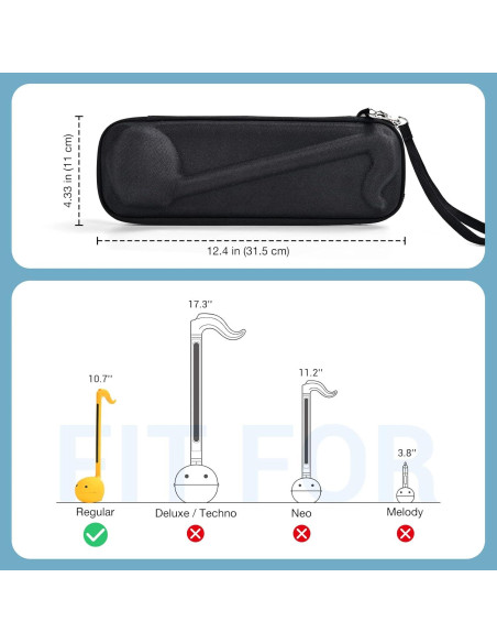 Funda ProCase para Otamatone - Almacenamiento Compacto Negro