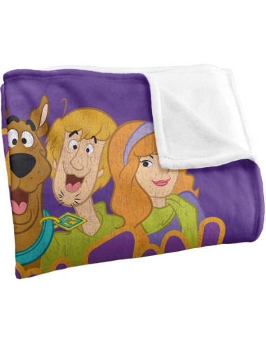 Manta Scooby Doo Pandilla 91x147 cm Microfibra Suave