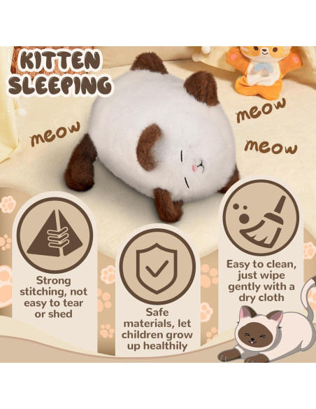 Gato de Peluche Interactivo SHANTOU 22x28.5x27 cm