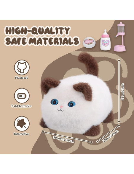 Gato de Peluche Interactivo SHANTOU 22x28.5x27 cm