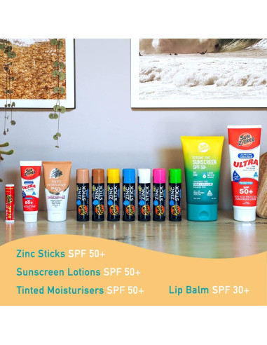Bloqueador Solar Stick Sun Zapper Zinc Oxide Azul SPF 50+ 12g